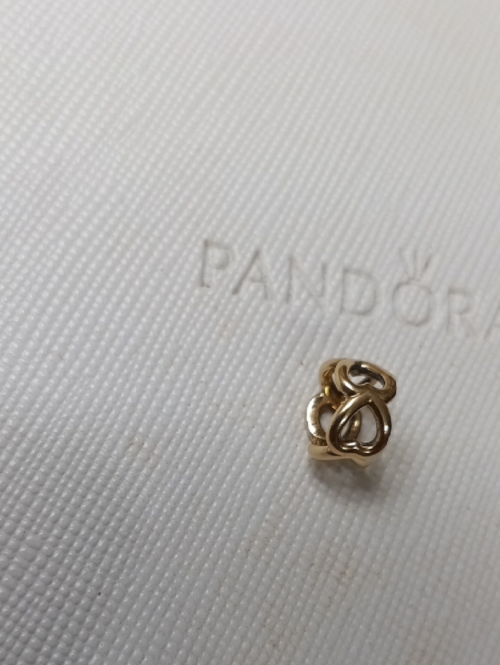 Pandora Two Vintage 14k Solid Gold Open Heart Spacers - Picture 7 of 8
